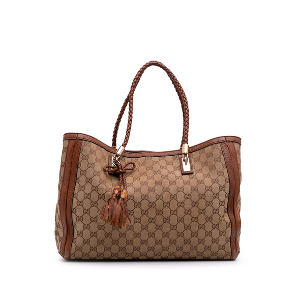 Pre-Loved Gucci Medium GG Canvas Bella Tote - Picture 1 of 12